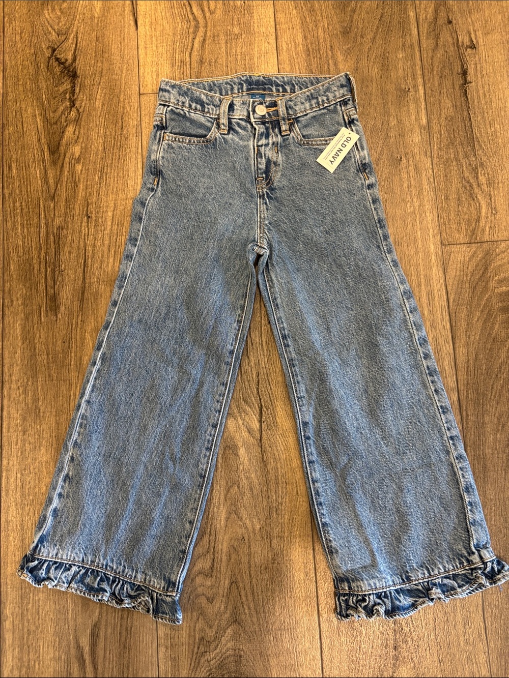 Old Navy Wide-Leg Jeans with Ruffle Hem